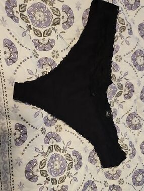 torrid Black Lace-Trim Bikini Thong